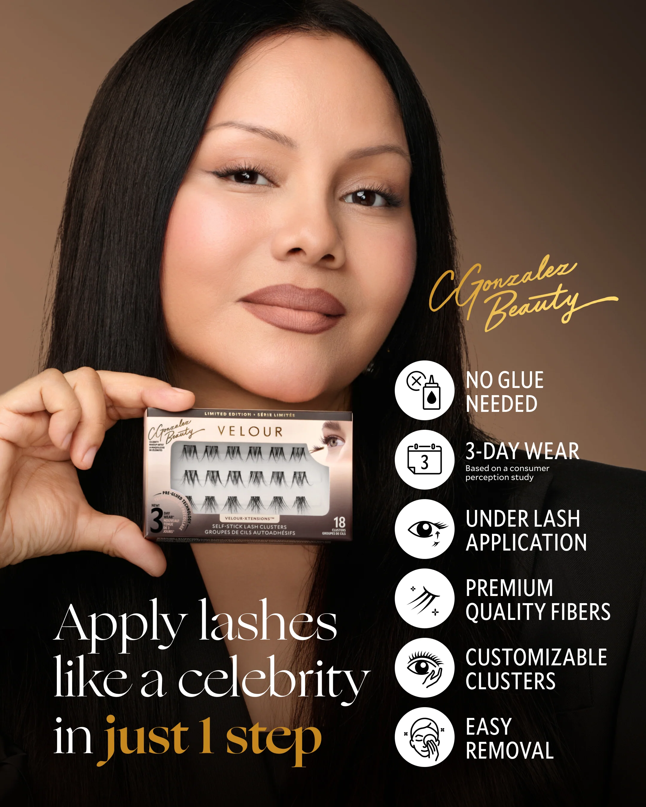 Velour x CGonzalez Beauty Self-Stick Lash Clusters - Image 9