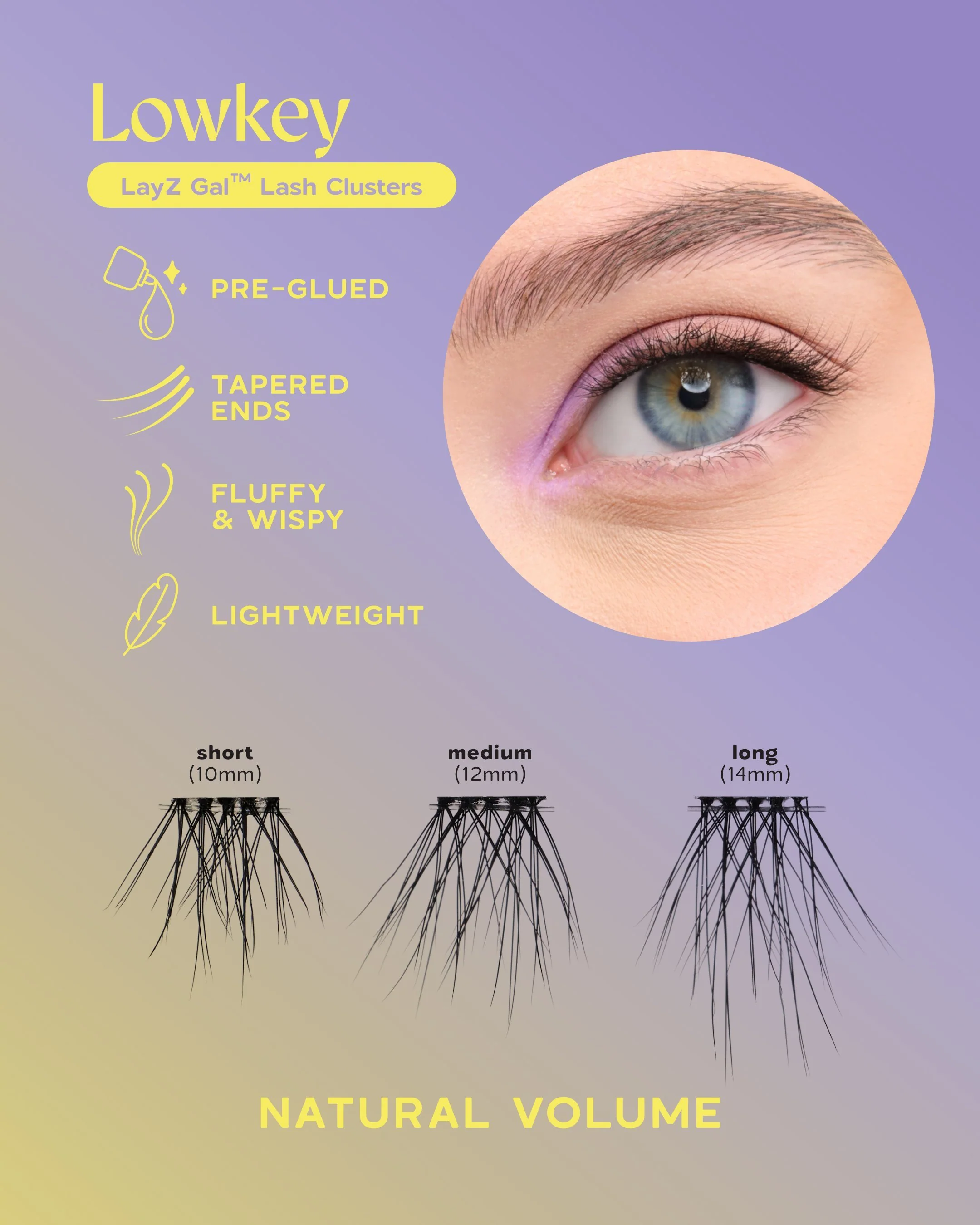LayZ Gal™ Lash Clusters - Lowkey - Image 4