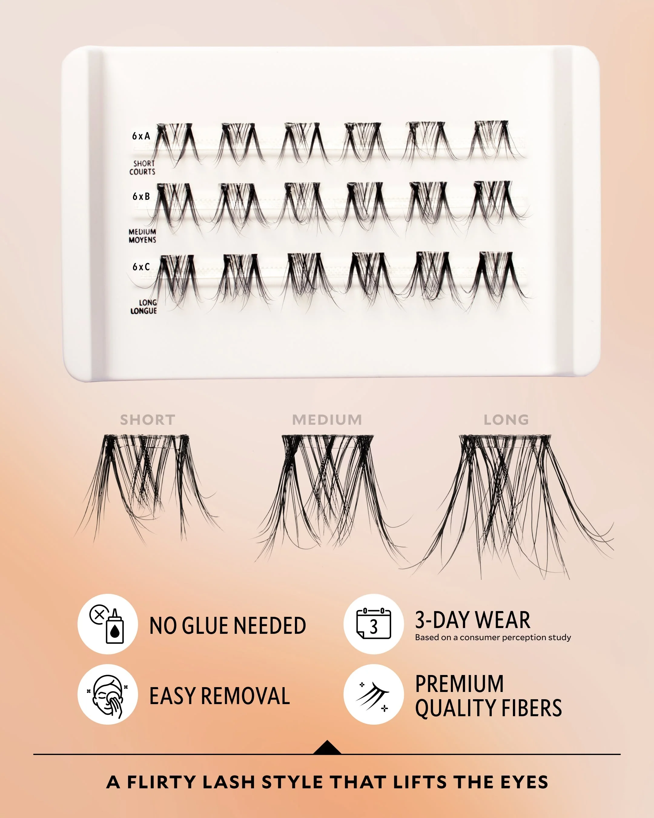 Soft & Wispy Velour-Xtensions™ Self-Stick Lash Clusters - Image 7