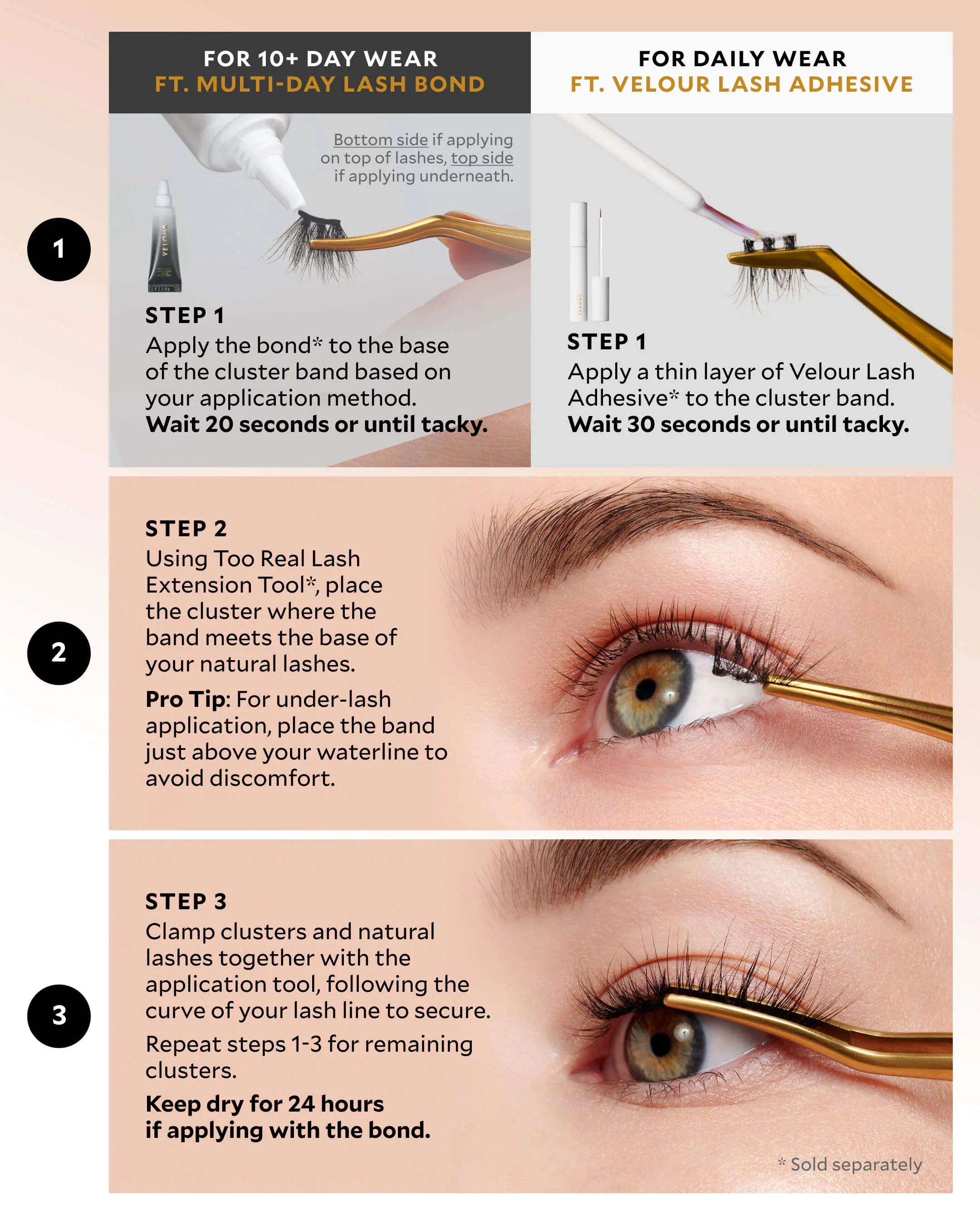 Hybrid Velour-Xtensions™ Lash Clusters - Image 6